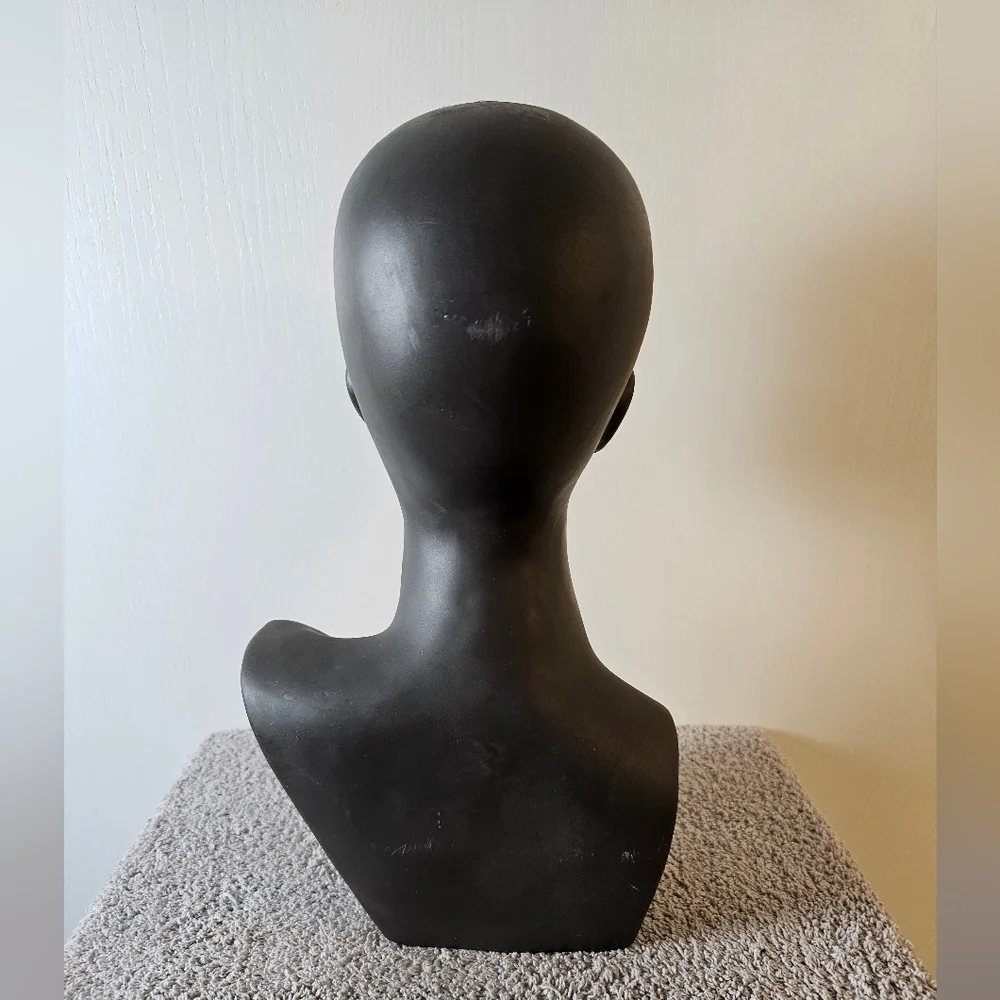 Mannequin Head With Bust For Wigs and Display Jewelry Ears Pierced - Picture 4 of 7
